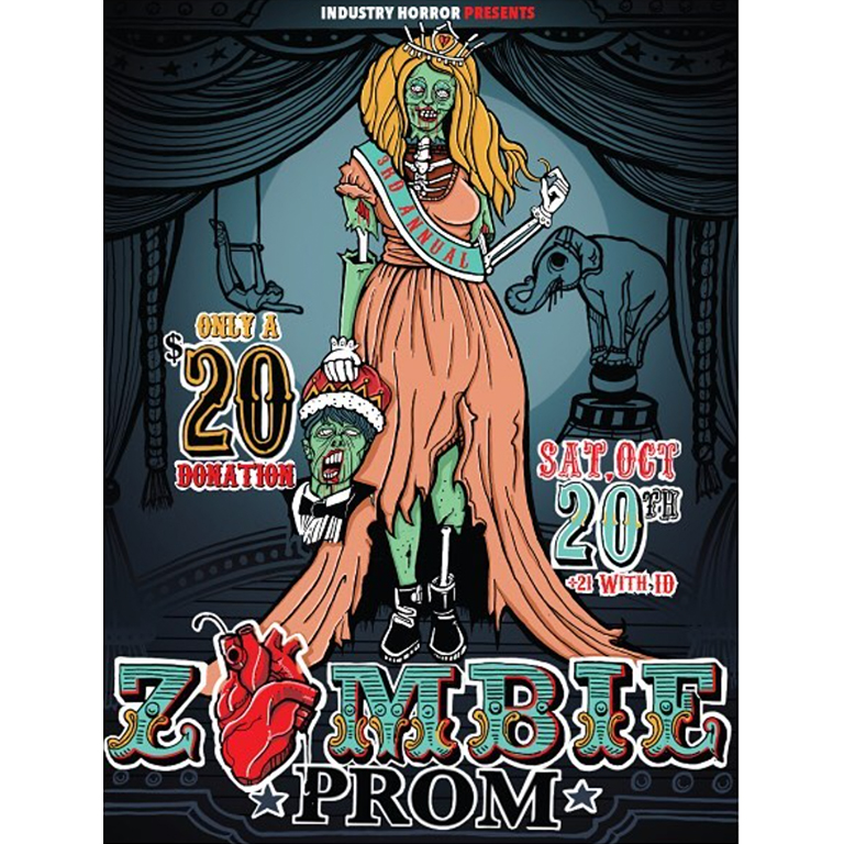 Zombie Prom Poster Design
