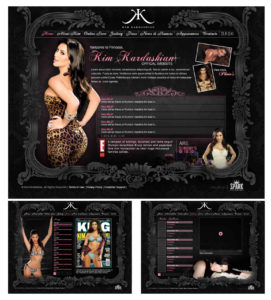 Kim Kardashian Original Website Design