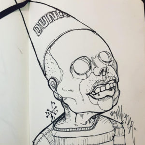 Dunce Dude Sketch by Ruben Skull
