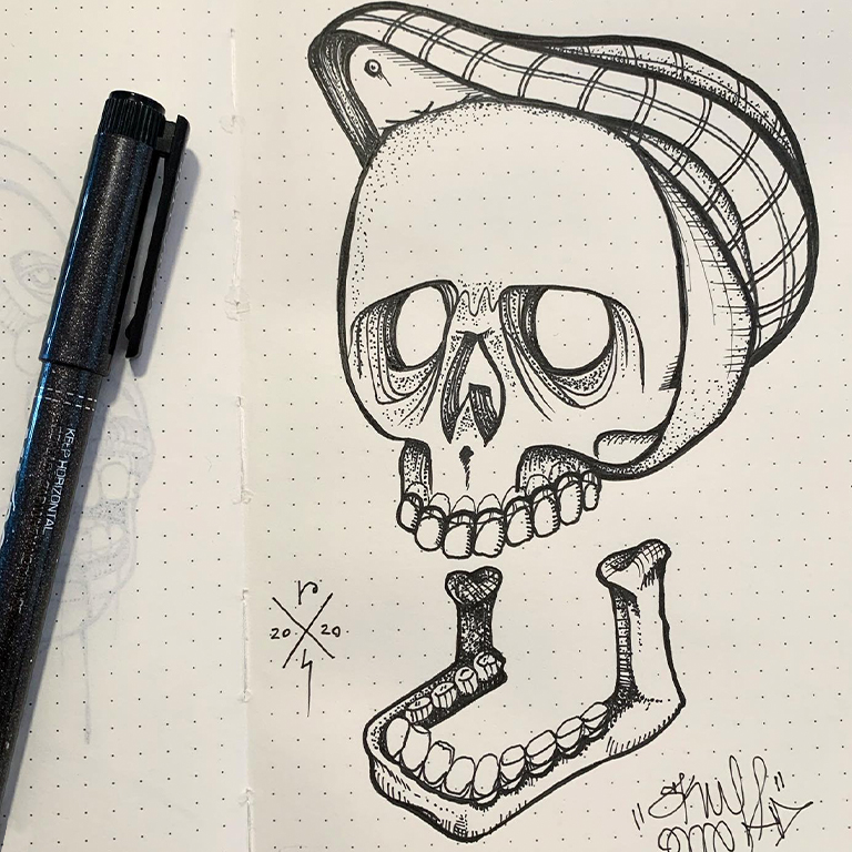Proper Skull Art by Ruben Skull