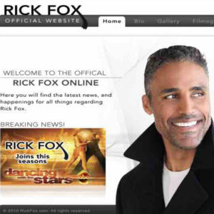 rick fox website design